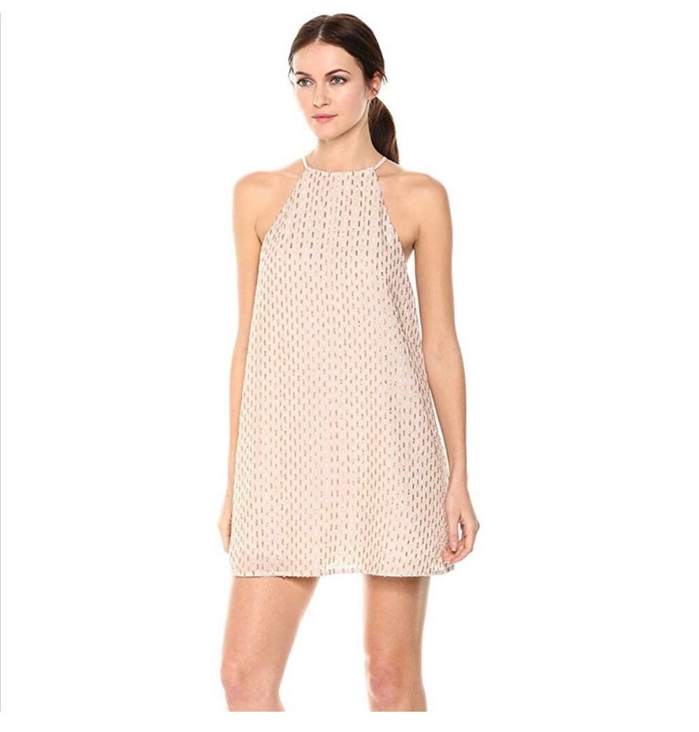 Show Me Your Mumu Gomez Halter Mini Dress in Sparkle Waterfall Sequin Size XS